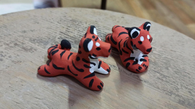Мастер-класс «Роспись глиняной игрушки Тигр»